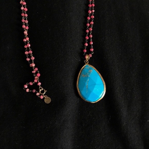 B Z K necklace with turquoise pendant - Picture 2 of 8